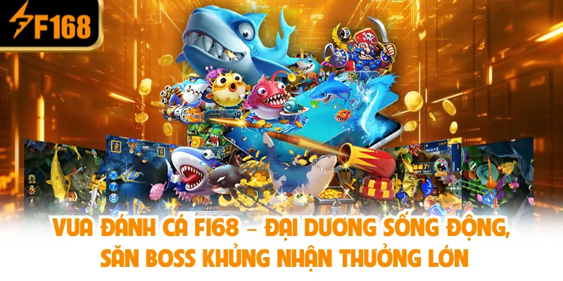 Chơi Vua Đánh Cá Tại F168 – Giải Trí & Săn Thưởng Cực Đã 2 Vua Đánh Cá F168 – Đại dương sống động, săn boss khủng nhận thưởng lớn